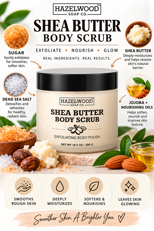 HSCo Peppermint & Eucalyptus Shea Butter Sugar Scrub