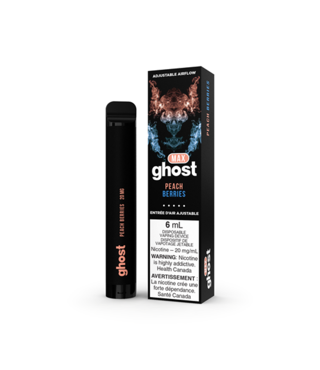 GHOST MAX PEACH BERRIES 20MG single