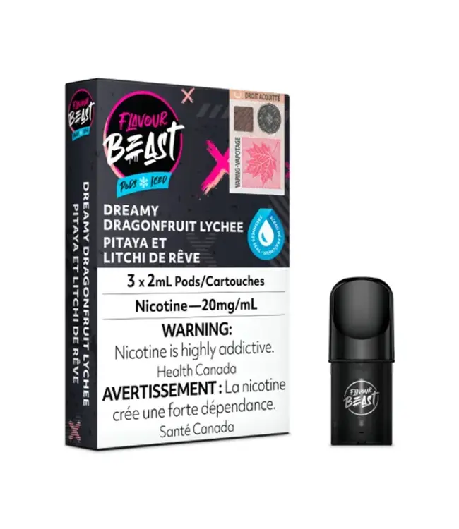 FLAVOUR BEAST POD DREAMY DRAGONFRUIT LYCHEE ICED