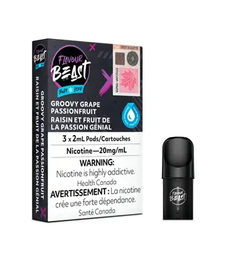 FLAVOUR BEAST FLAVOUR BEAST POD GROOVY GRAPE PASSIONFRUIT ICED