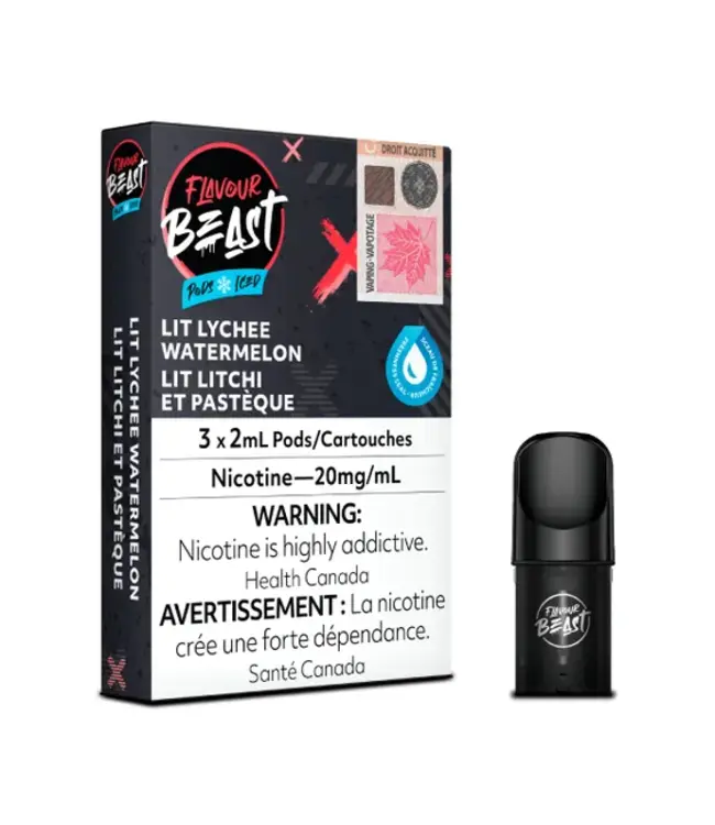 FLAVOUR BEAST POD LIT LYCHEE WATERMELON