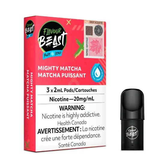 matcha vape juice FLAVOUR BEAST POD MIGHTY ICED ohm:DW60 - 0.6 Ohm Matcha in Minutes Monin Space Mary MA25000 Disposable Vapetape Offgrid