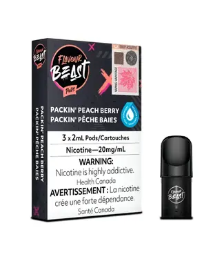 FLAVOUR BEAST FLAVOUR BEAST POD POP'N PEACH BERRY