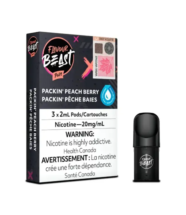 FLAVOUR BEAST POD POP'N PEACH BERRY