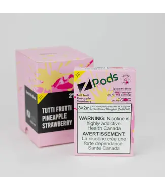 ZPOD ZPOD-FRUTI PINEAPPLE STRAWBERRY 20MG (TUTTI FRUTTI PINEAPPLE STRAWBERRY)