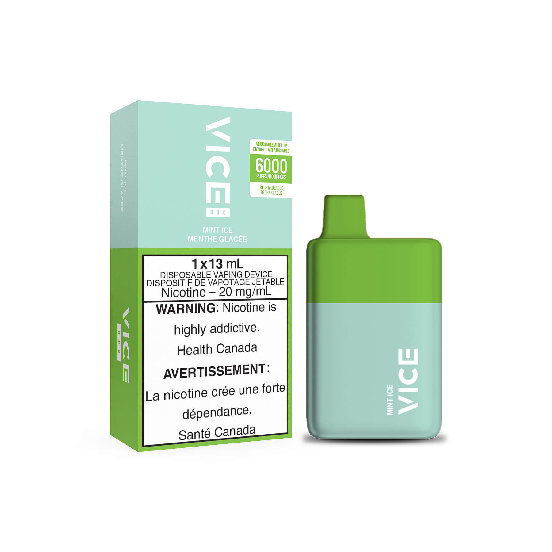 VICE BOX DISPOSABLE MINT ICE