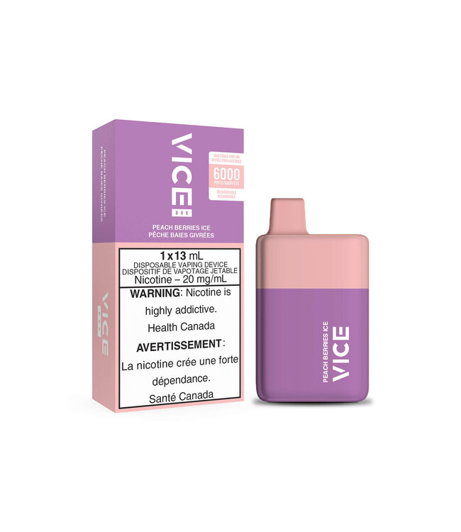 VICE BOX DISPOSABLE  PEACH BERRIES ICE