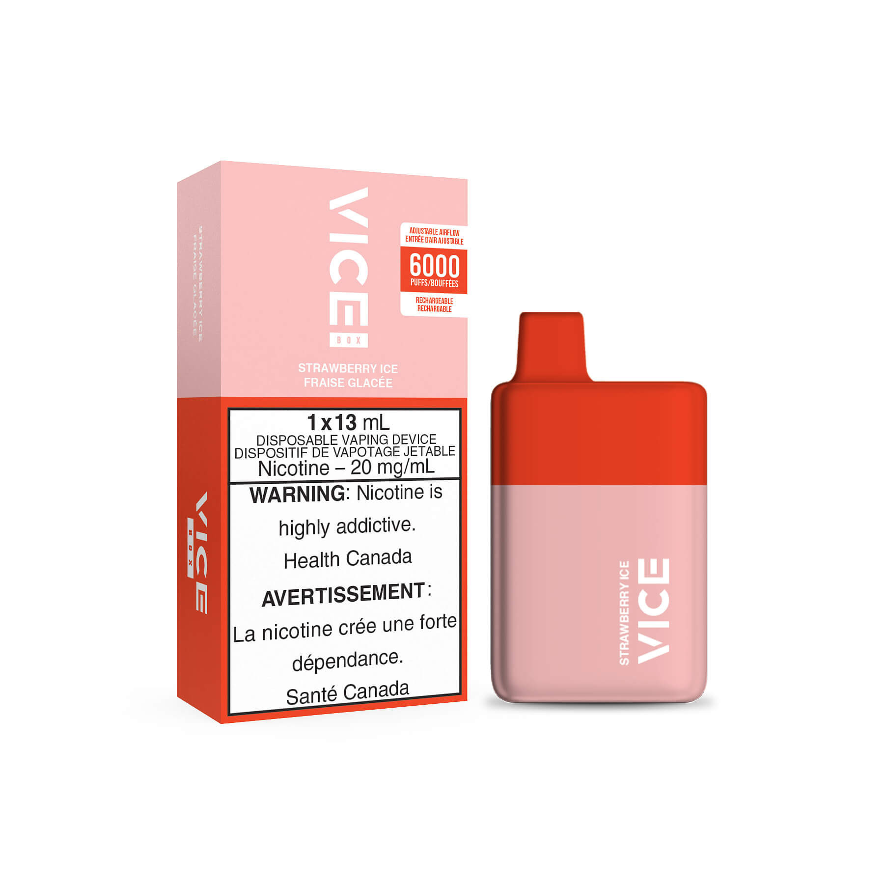 VICE BOX DISPOSABLE STRAWBERRY ICE