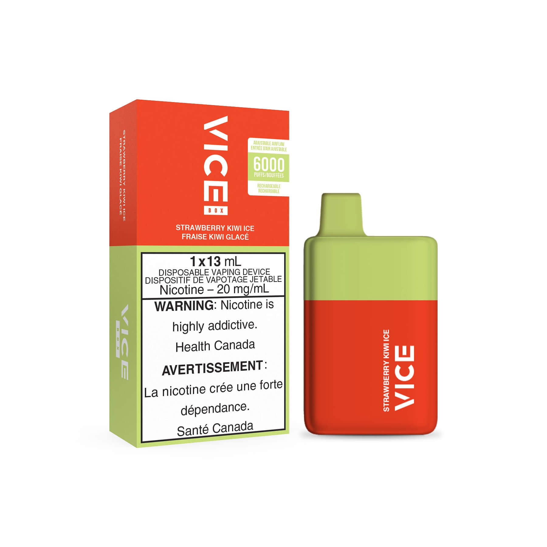 VICE BOX DISPOSABLE STRAWBERRY KIWI ICE