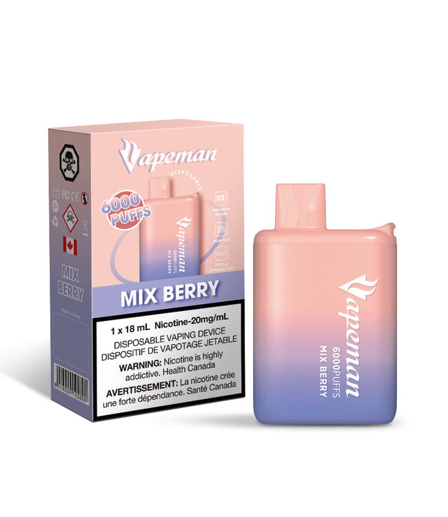 VAPEMAN 6000 MIX BERRY