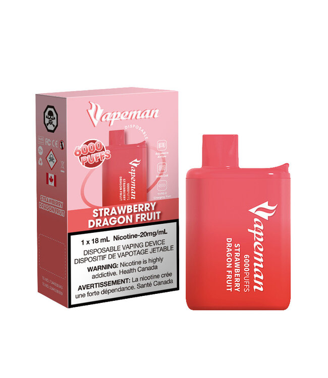 VAPEMAN 6000 STRAWBERRY DRAGON FRUIT