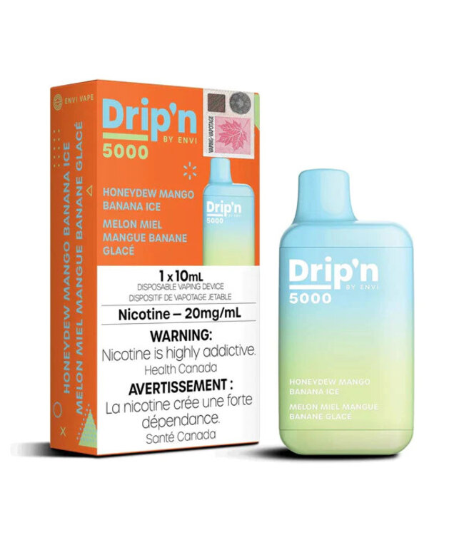 DRIP'N 5000 PUFFS HONEYDEW MANGO BANANA ICE