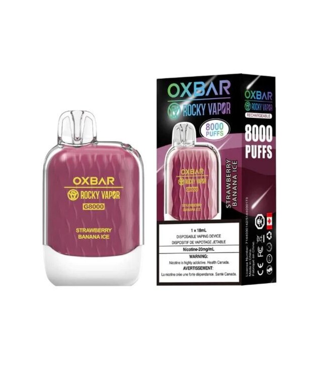 OXBAR 8000 STRAWBERRY BANANA ICE