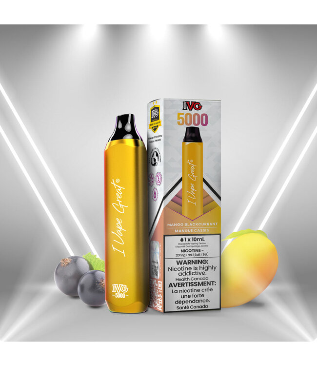 IVG 5000 DISPOSABLE VAPE MANGO BLACK CURRANT
