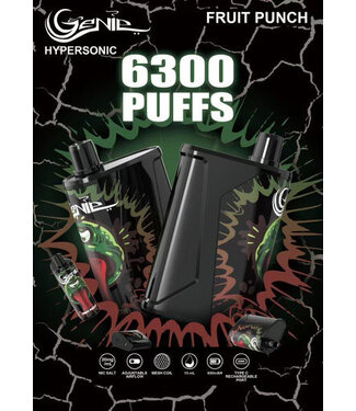 GENIE HYPERSONIC 6300 PUFFS SPEARMINT