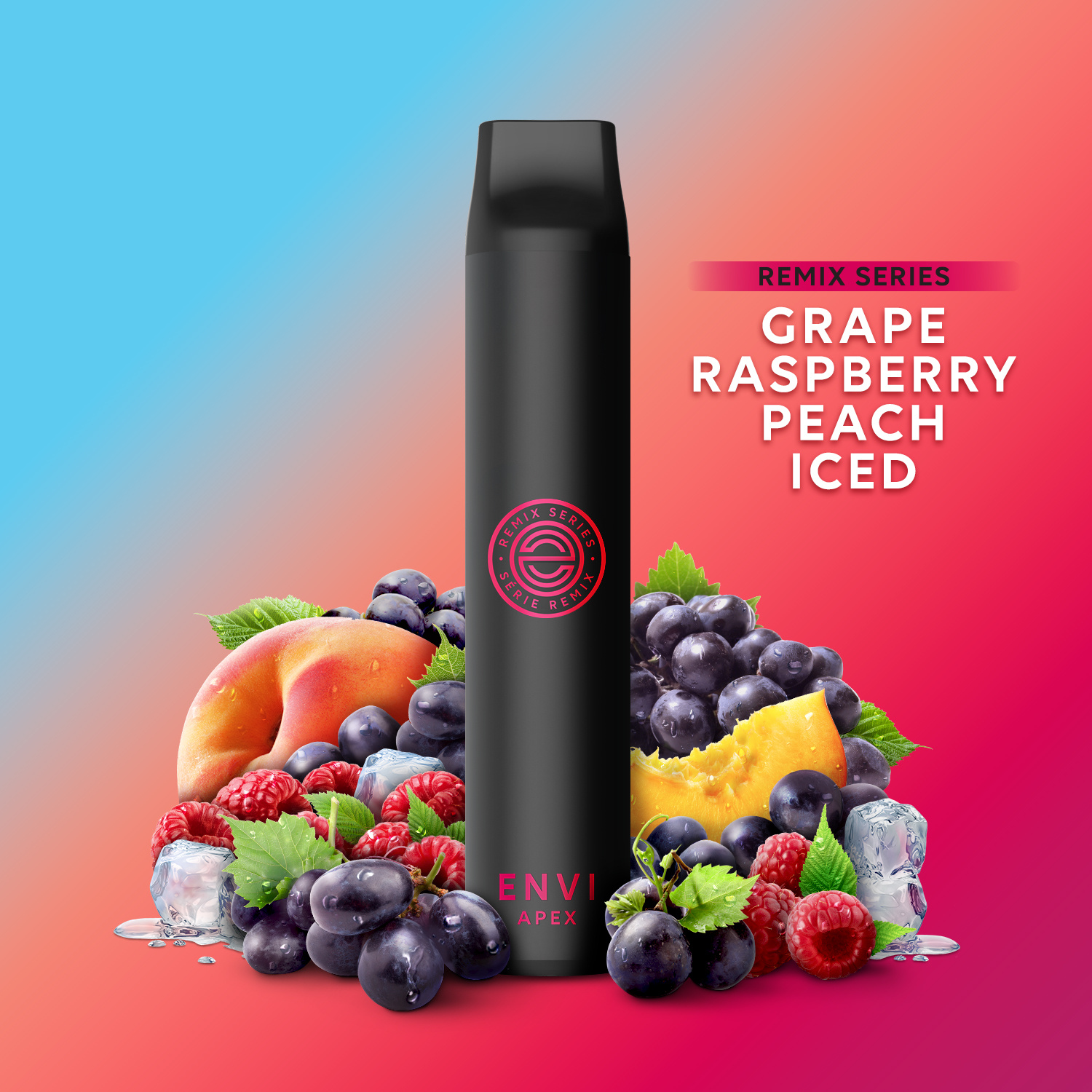 ENVI APEX SINGLE GRAPE RASPBERRY PEACH ICED 20MG single