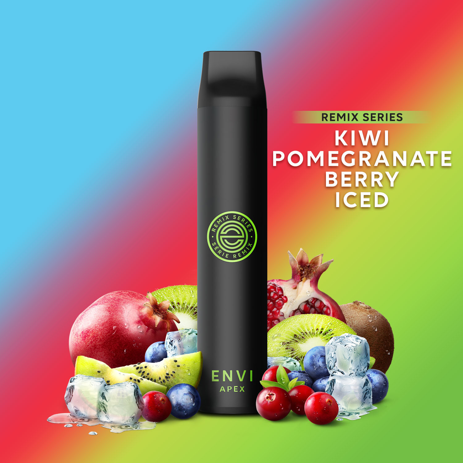 ENVI APEX SINGLE KIWI POMEGRANATE BERRY ICED 20MG single