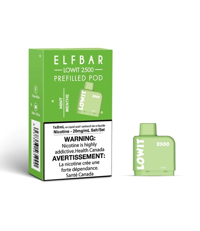ELFBAR LOWIT 2500 PUFFS  MINT