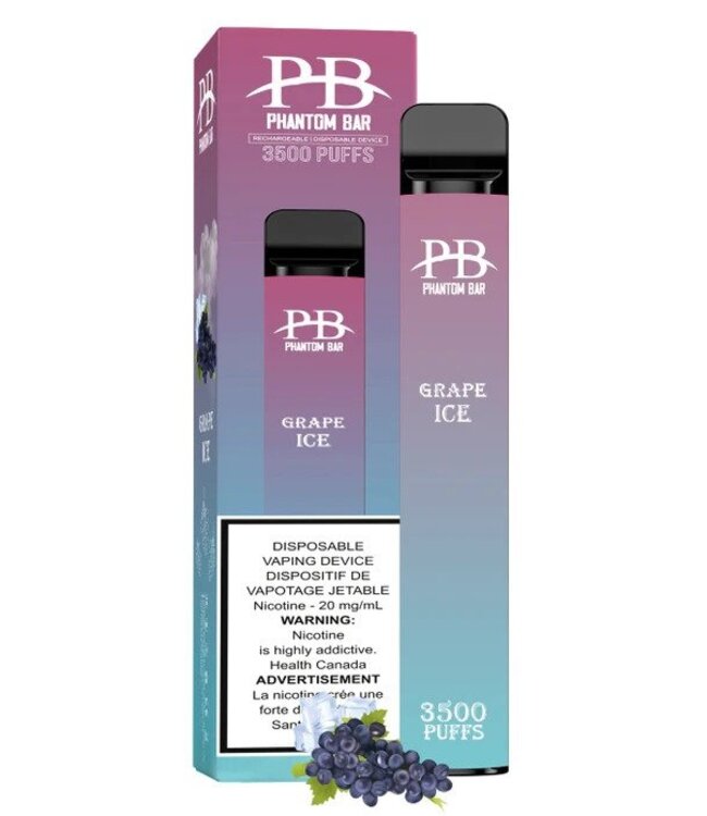 PHANTOM BAR 3500 PUFFS GRAPE ICE