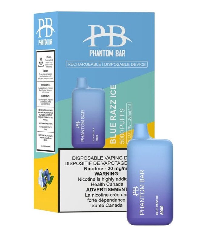 PHANTOM BAR 5000 PUFFS Blue razz ice