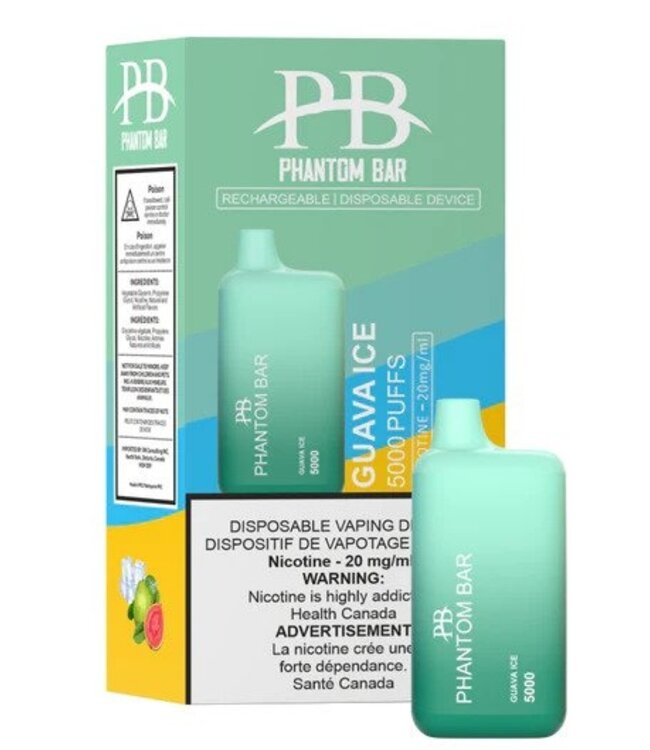 PHANTOM BAR 5000 PUFFS Guava ice