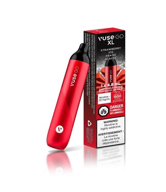 VUSE VUSE GO XL 1500 PUFFS  STRAWBERRY ICE 20MG SINGLE