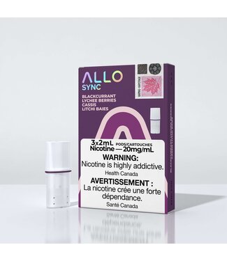 ALLO ALLO PODS BLACKCURRANT LYCHEE BERRIES 20MG