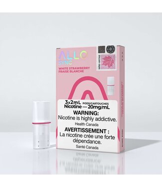 ALLO ALLO PODS WHITE STRAWBERRY 20MG