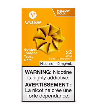VUSE Vuse Epod-Golden Tobacco Mellow 12Mg (2-Pods)