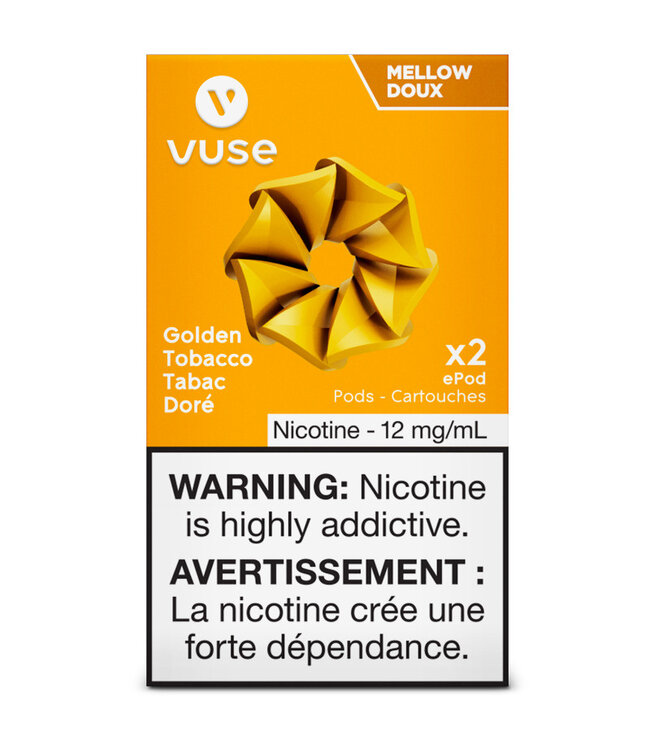 Vuse Epod-Golden Tobacco Mellow 12Mg (2-Pods)