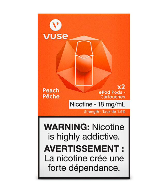 Vuse Epod-Peach 18Mg (2-Pods)