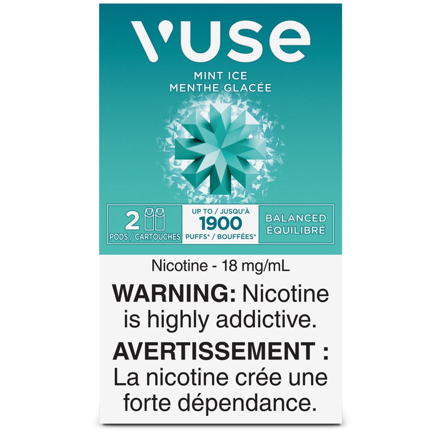 Vuse Epod-Mint Ice 18Mg (2-Pods)