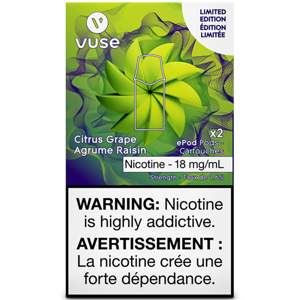 Vuse Epod Citrus Grape 18Mg-2Pods