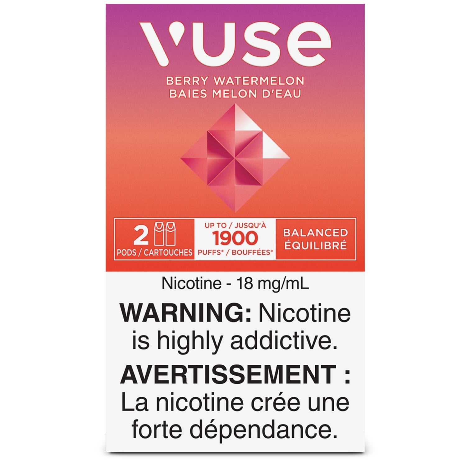 Vuse Epod Berry Watermelon 18Mg-2Pods