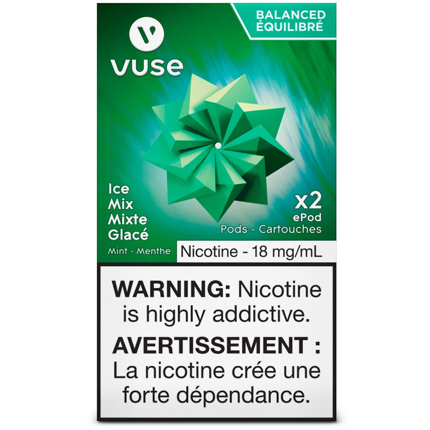 Vuse Epod Ice Mix Balanced 18Mg-2Pods