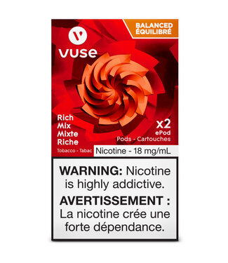 VUSE Vuse Epod-Rich Tobacco Balanced 18Mg (2-Pods)