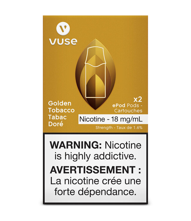 Vuse Epod-Golden Tobacco 18Mg (2-Pods)