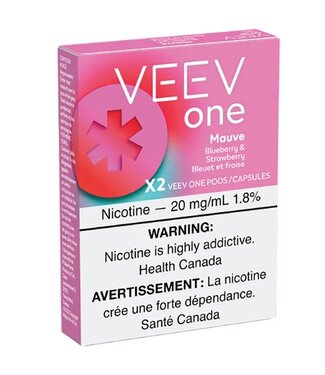 VEEV ONE PODS 20MG  MAUVE (BLUBERRY & STRAWBERRY)