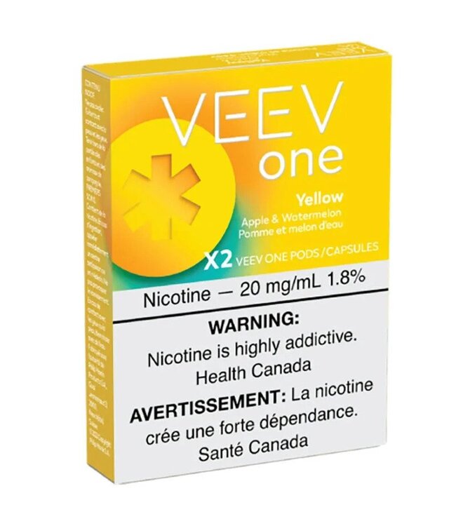VEEV ONE PODS 20MG  YELLOW GREEN(APPLE & SOUR)