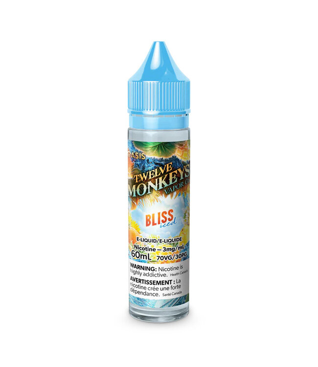 TWELVE MONKEY E-JUICE FREEBASE ICE AGE-60ML
