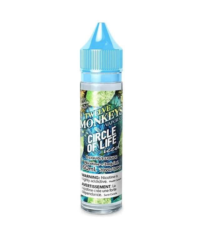 TWELVE MONKEY E-JUICE FREEBASE ICE AGE-60ML