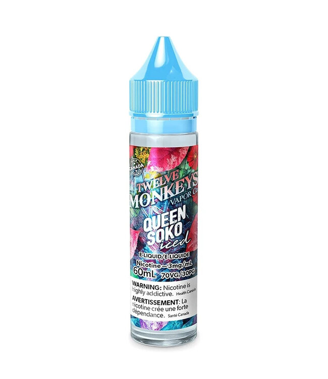 TWELVE MONKEY E-JUICE FREEBASE ICE AGE-60ML