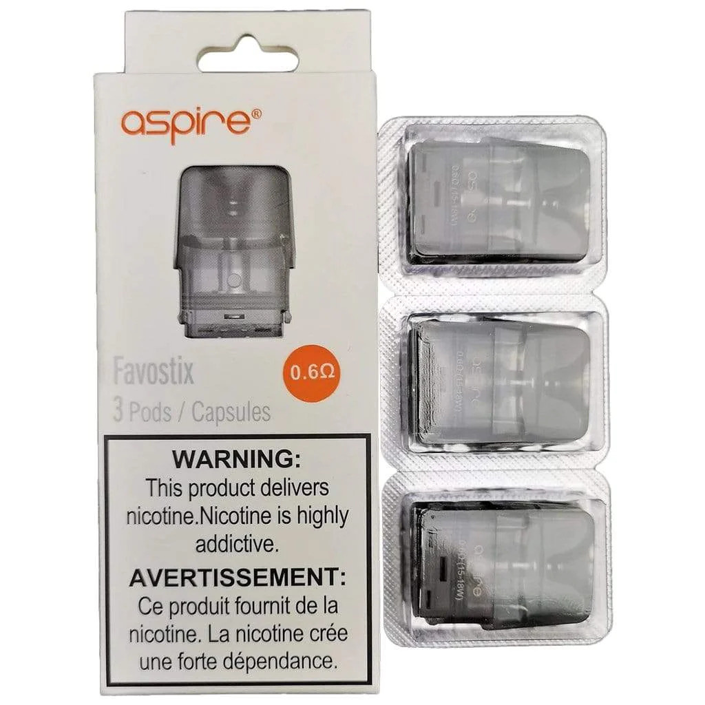 ASPIRE FAVOSTIX REPLACEMENT POD 2ML (3 PACK) [CRC] 1.0 OHM