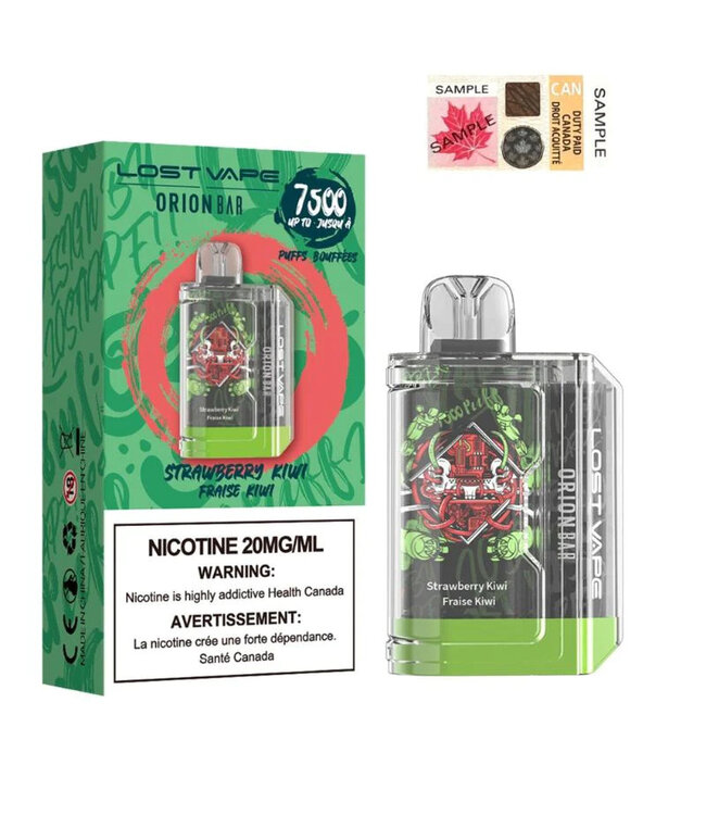 LOST VAPE ORION BAR 7500 STRAWBERRY KIWI