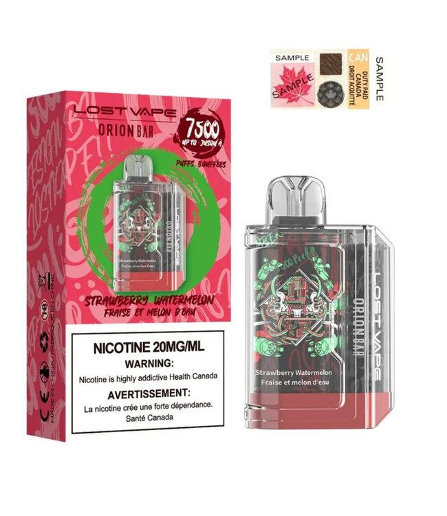 LOST VAPE ORION BAR 7500 STRAWBERRY WATERMELON