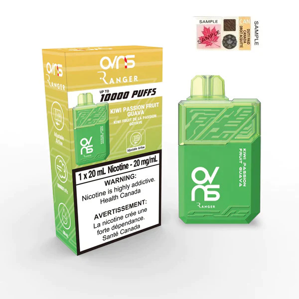 OVNS RANGER 10000 PUFFS KIWI PASSION FRUIT GUAVA