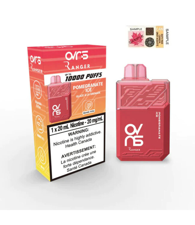 OVNS RANGER 10000 PUFFS  POMEGRANTE ICE