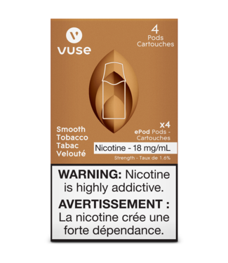 VUSE Vuse Epod-Smooth Tobacco 18Mg (4-Pods)