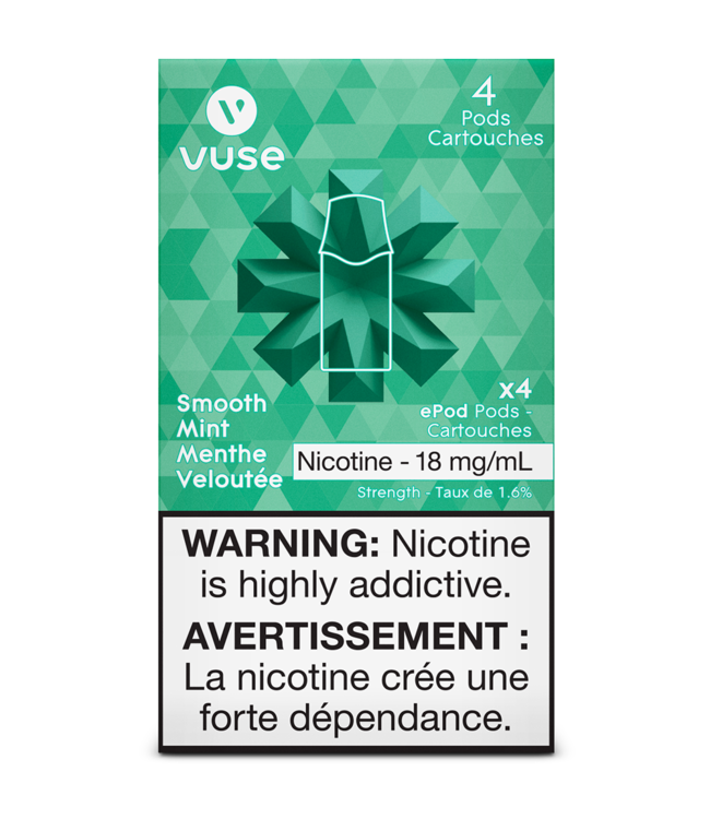 Vuse Epod-Smooth Mint 18Mg (4-Pods)