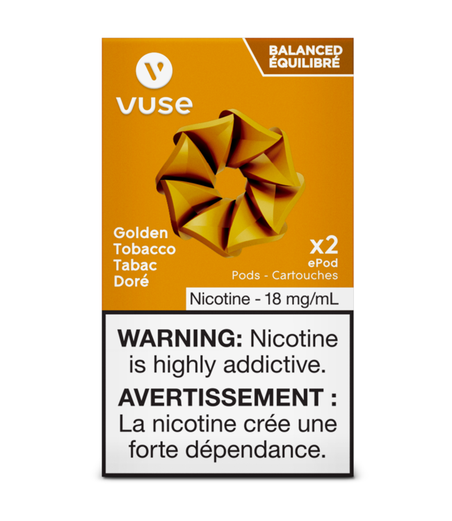 Vuse Epod-Golden Tobacco Balanced 18Mg (4-Pods)